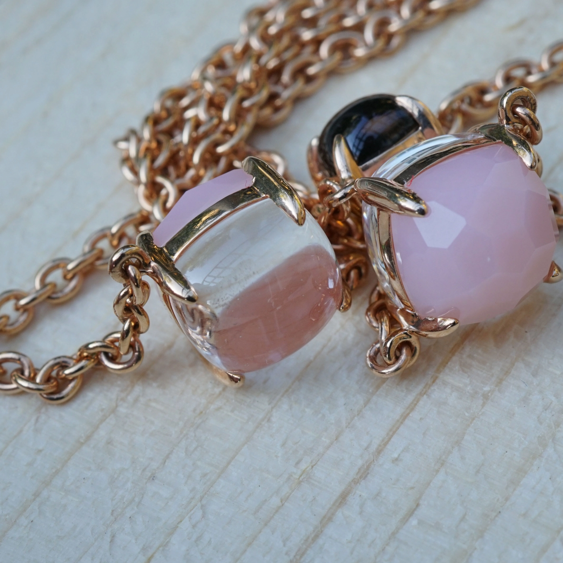Chilango Jewelry Chain 100 cm 925 Silver rose gold-plated Chilango Grand Palais 