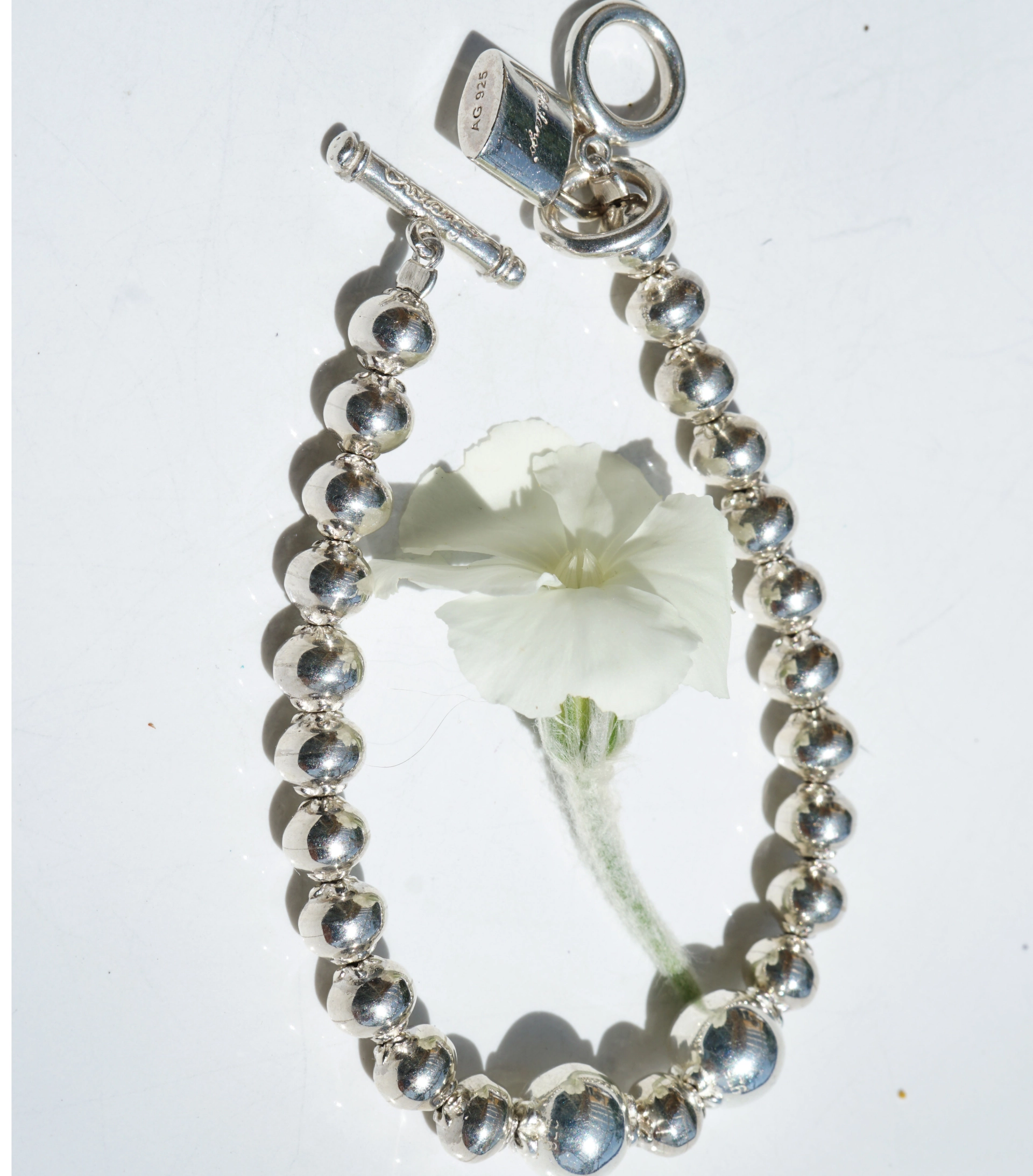 Original Chilango Armband Kugeldesign mit Zierschloss Anhänger 925er Silber tolles Design