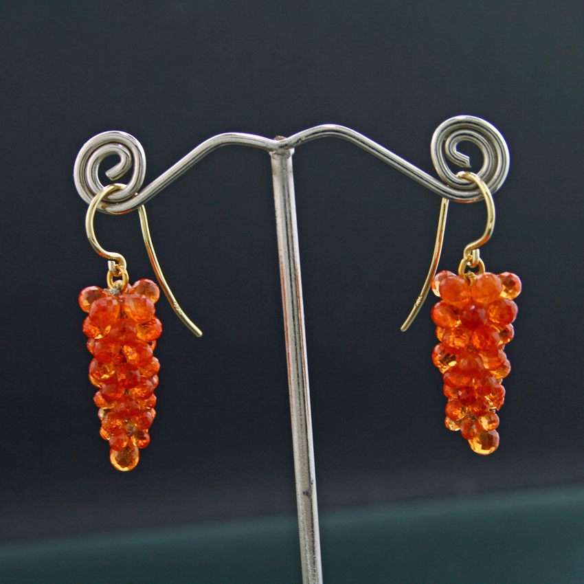Mandarin-Ohrhänger,585/-Gelbgold/14 kt