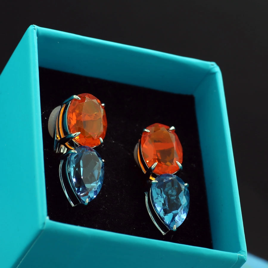 Feueropal-Topas-Ohrschmuck-750er-Weißgold