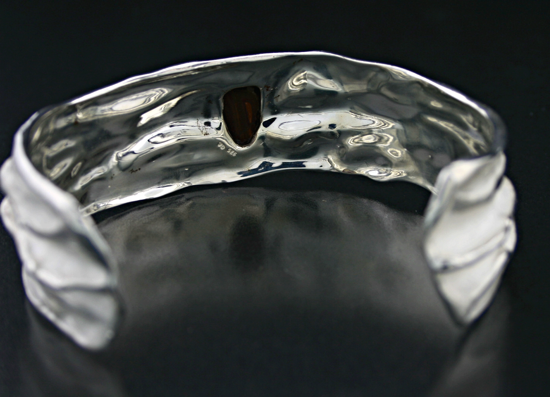 Boulderopal-Armreif, 925/-Silber