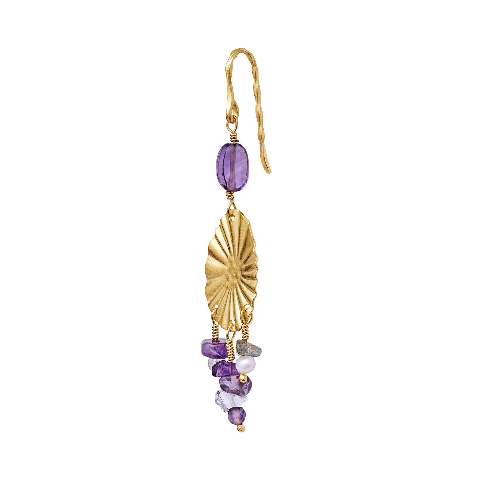The Crown Chakra Single Earring is part of Maanesten's Chakra Collection