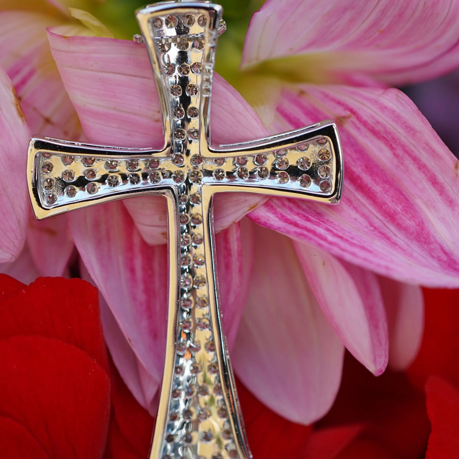 Brillant Kreuz Anhänger mit Kette 2.03 ct 750er Weißgold.... grandios schön