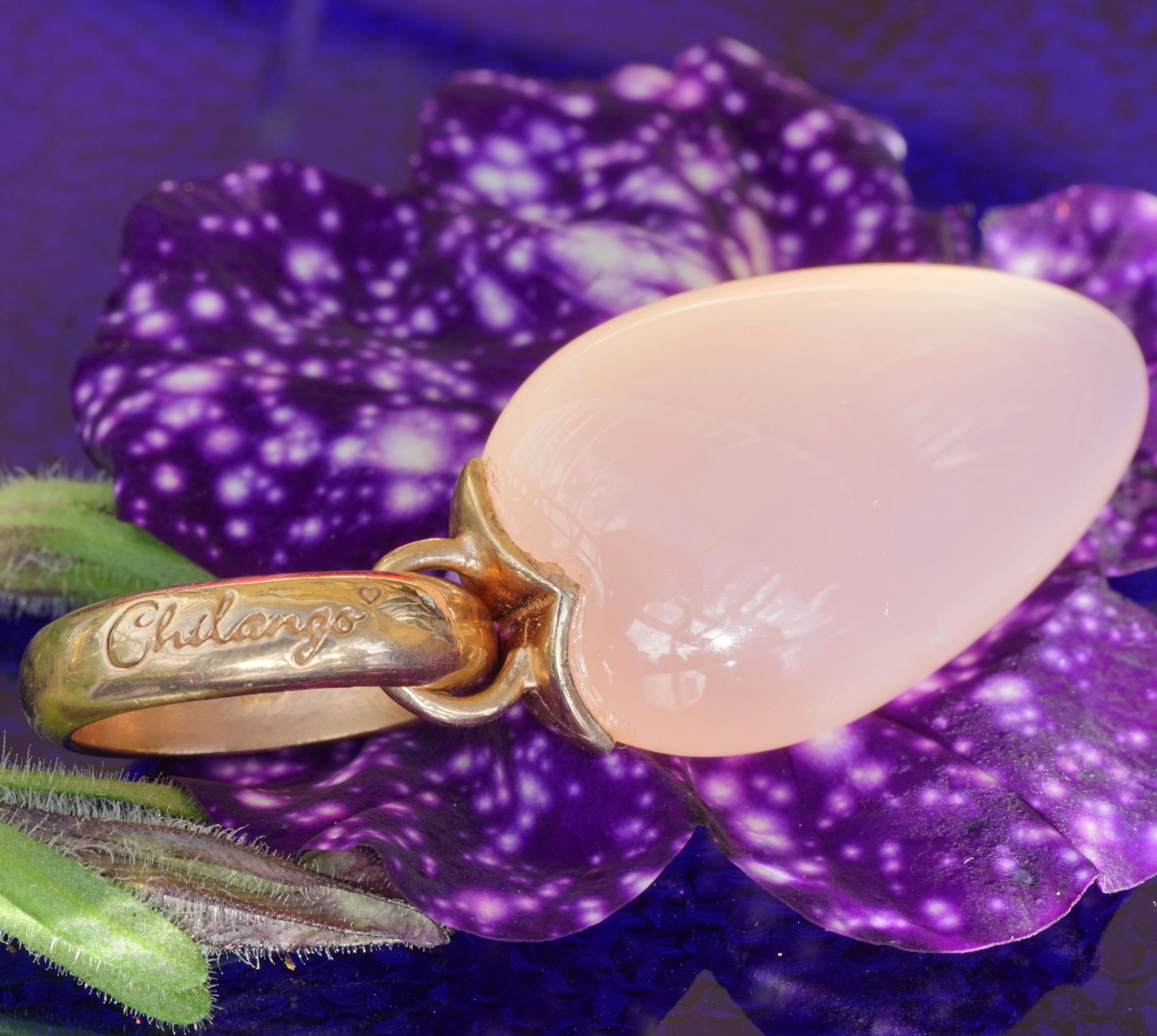 Chilango Muglike Heart made of Rose Quartz