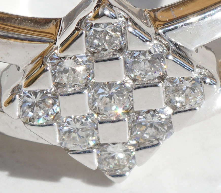 Rhombos Diamond Ring 18 kt White Gold 0.50 ct TW VVS-VS