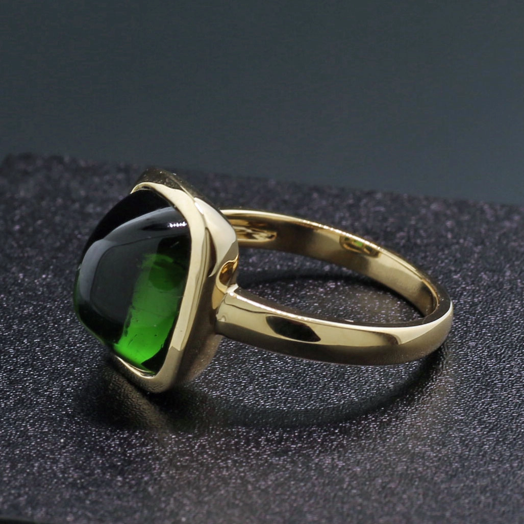 Tourmaline Ring 18 kt Yellowgold