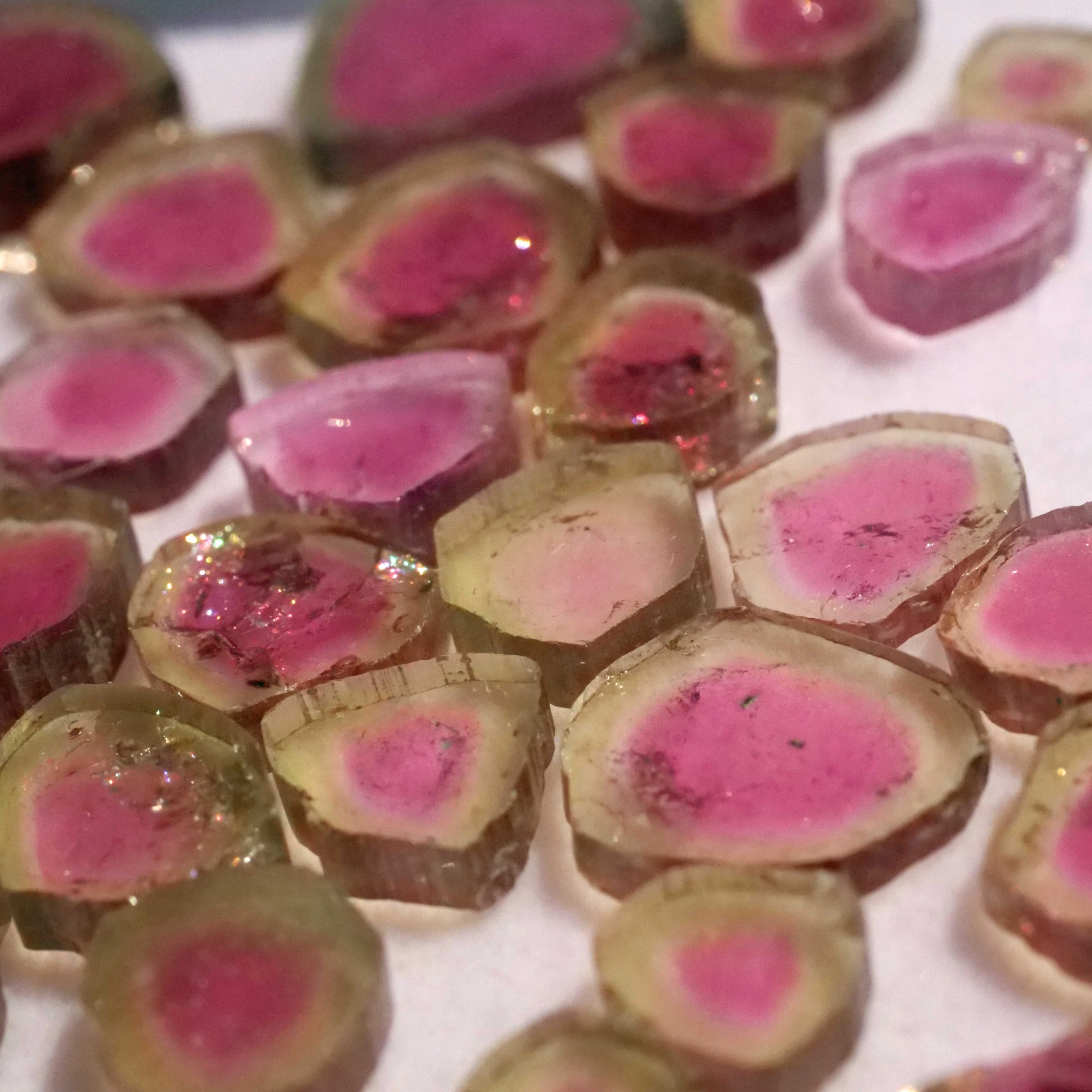 Watermelon Tourmaline slices from Afghanistan totally 6.50 ct AAA+