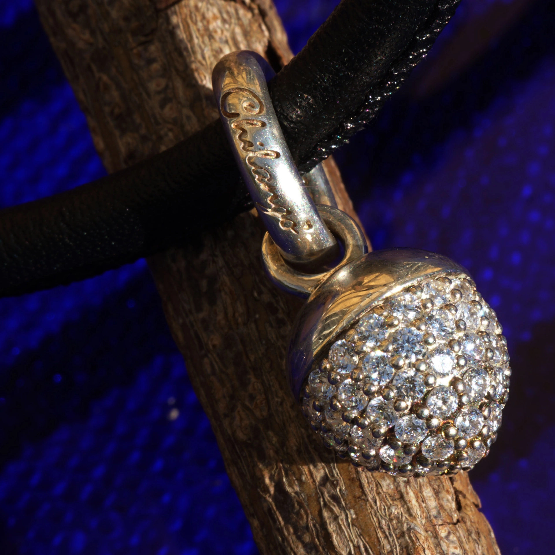 Chilango Pendant Acorn White Topaz 925 Silver designed by Mara Zillgens