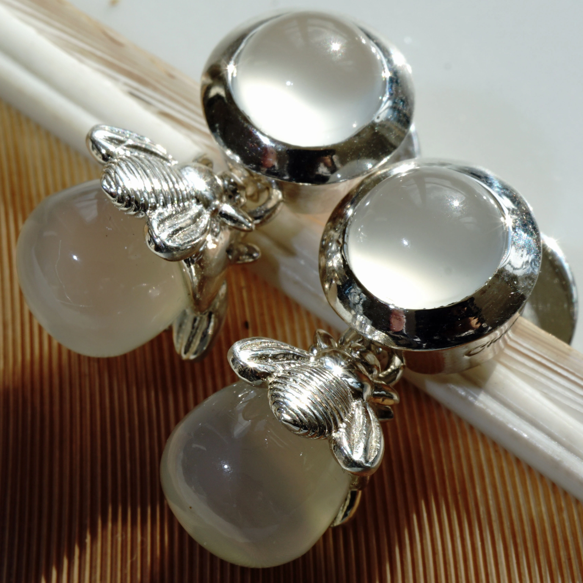 The Best Silver Jewelery forever...High Quality Chilango EARRINGS PRINCESS BEE