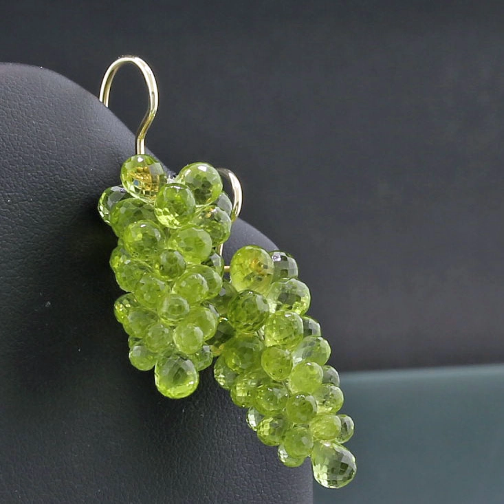 Peridot Ohrhänger 585er Gelbgold