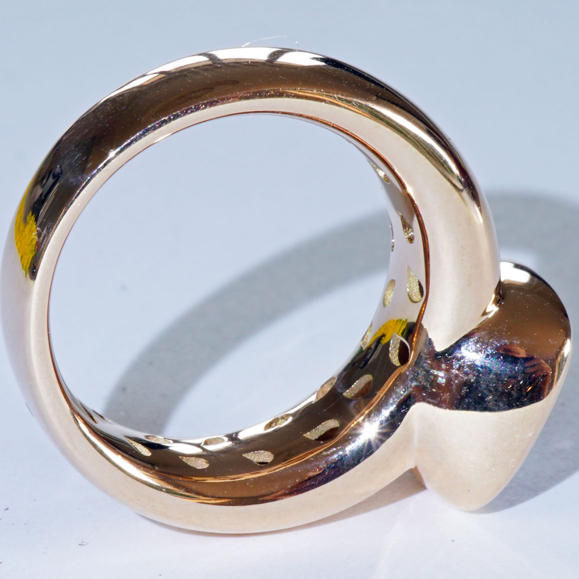 Amethyst Ring 750 Rose Gold Valenza..... bella Italia.... small Cardinal Ring... so trendy 