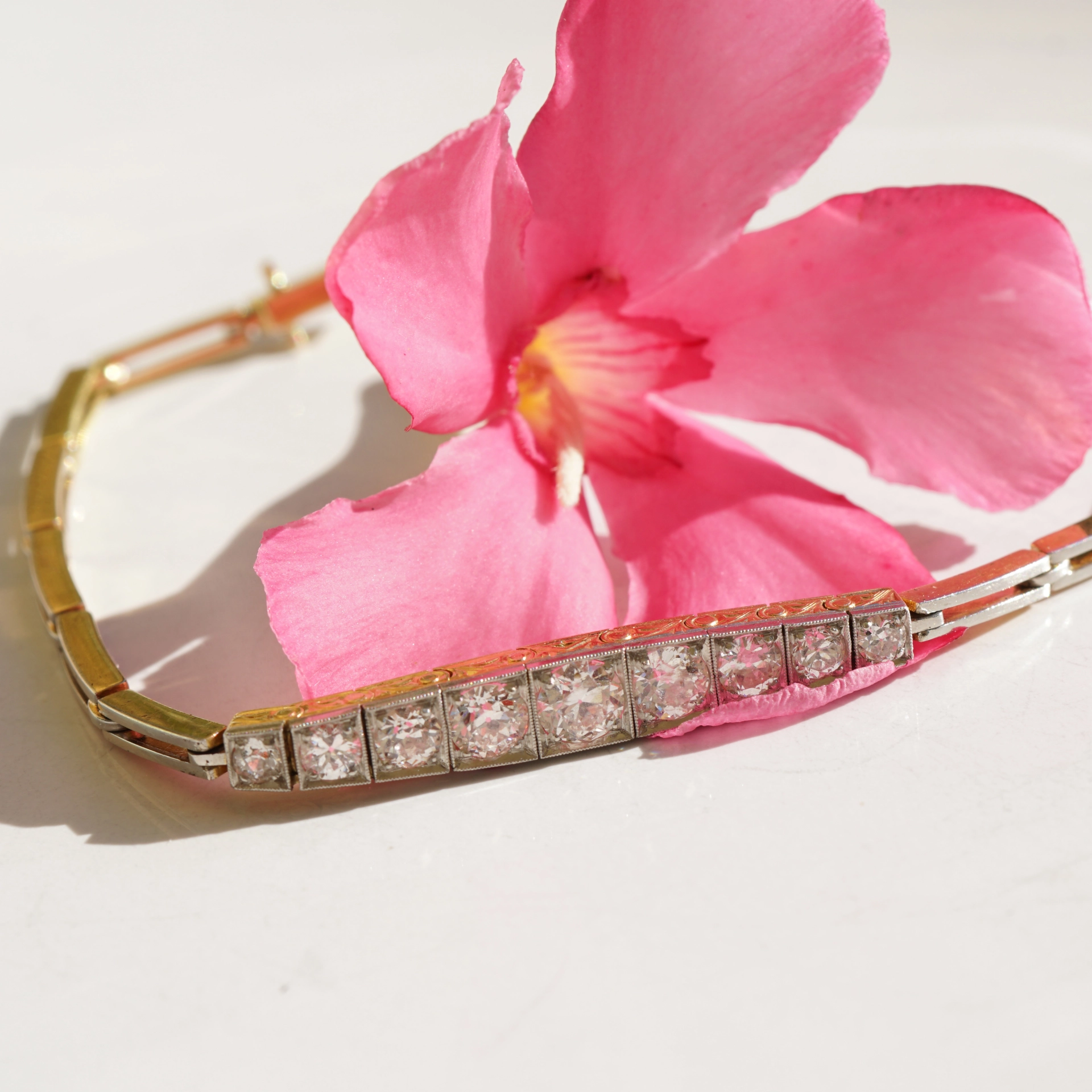 Brillant Armband Anfang 20 Jh. Platin Gold Art Deko phantastische Brillanten