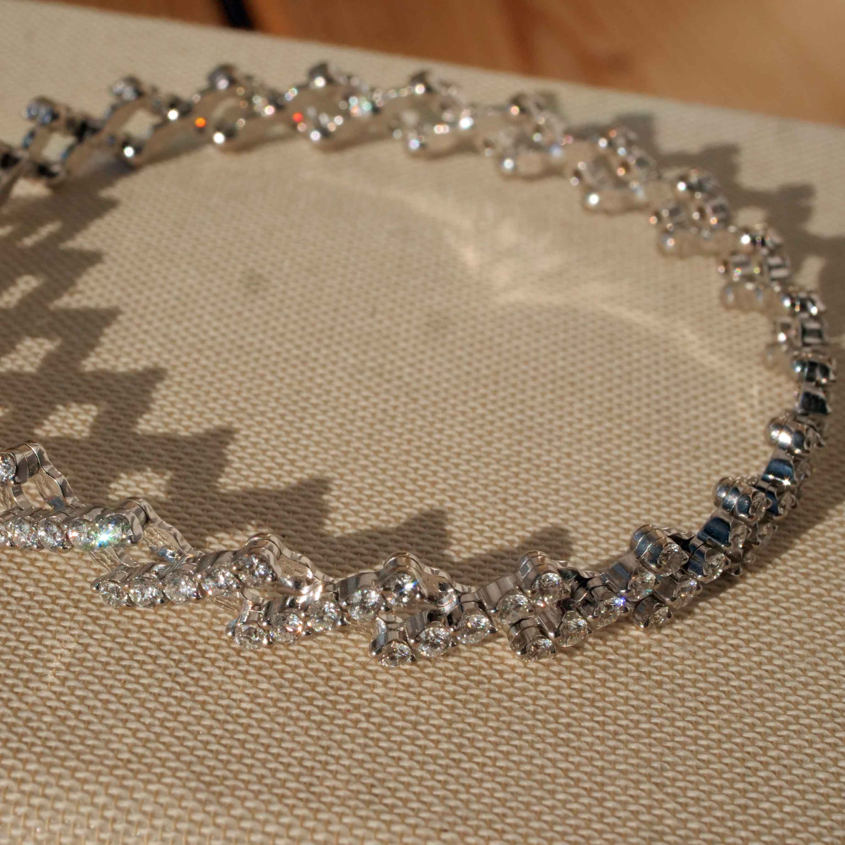 Serafino Consoli 18kt White Gold Brilliant Ring & Bracelet, 4.72ct TW VS