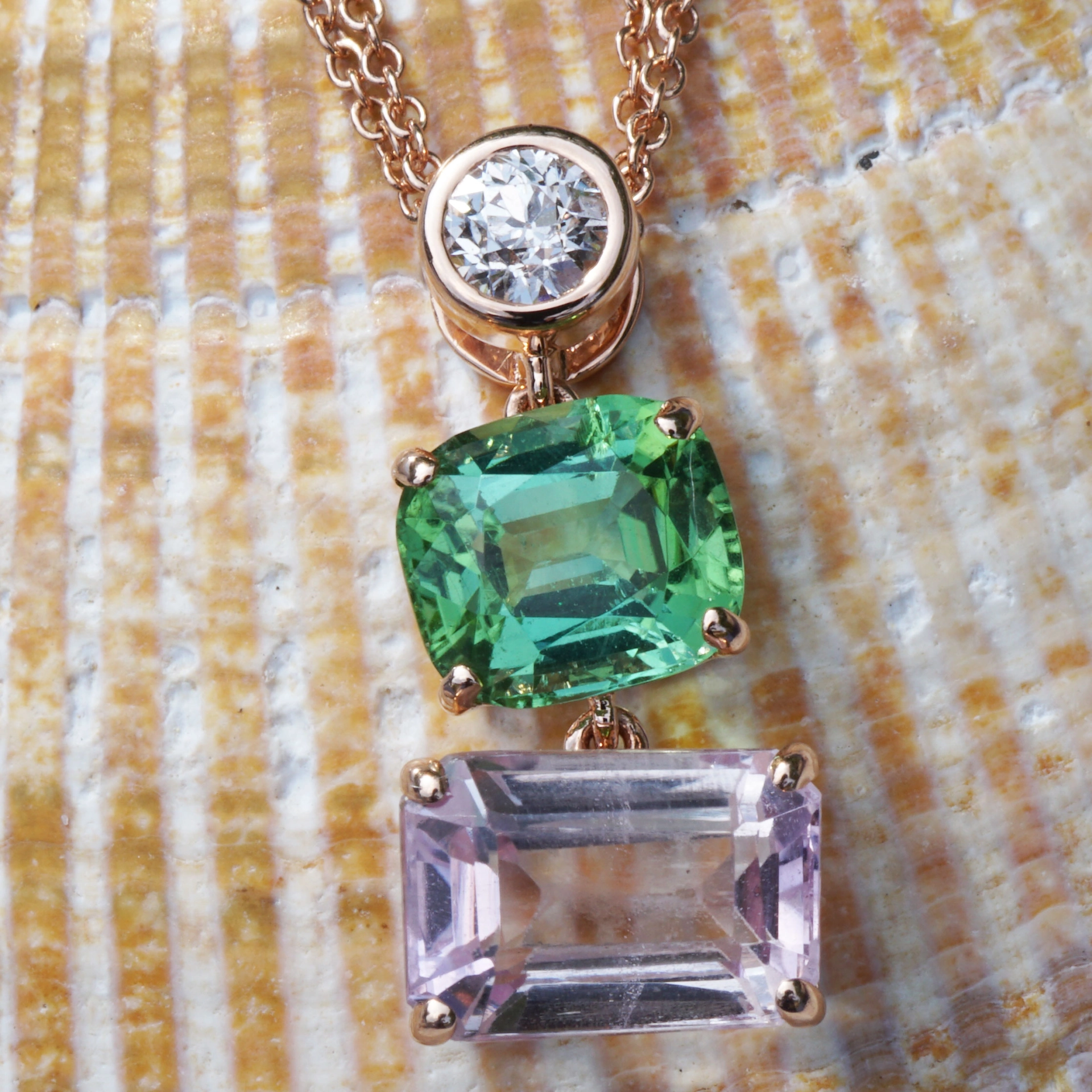 Flower Colors for you Soul..bluish green Turmalin from Afghanistan and....Morganite
