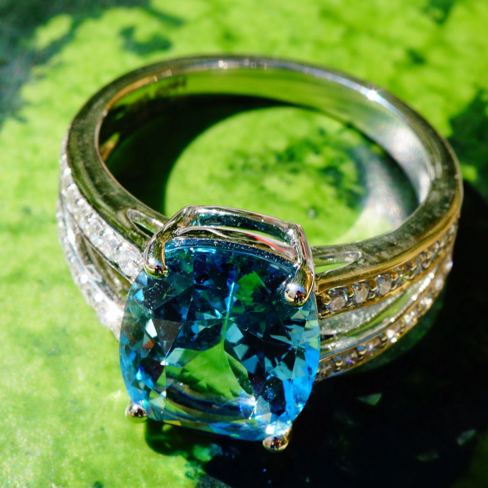 Santa Maria (afrik.) Brillant Ring in 750er Weißgold