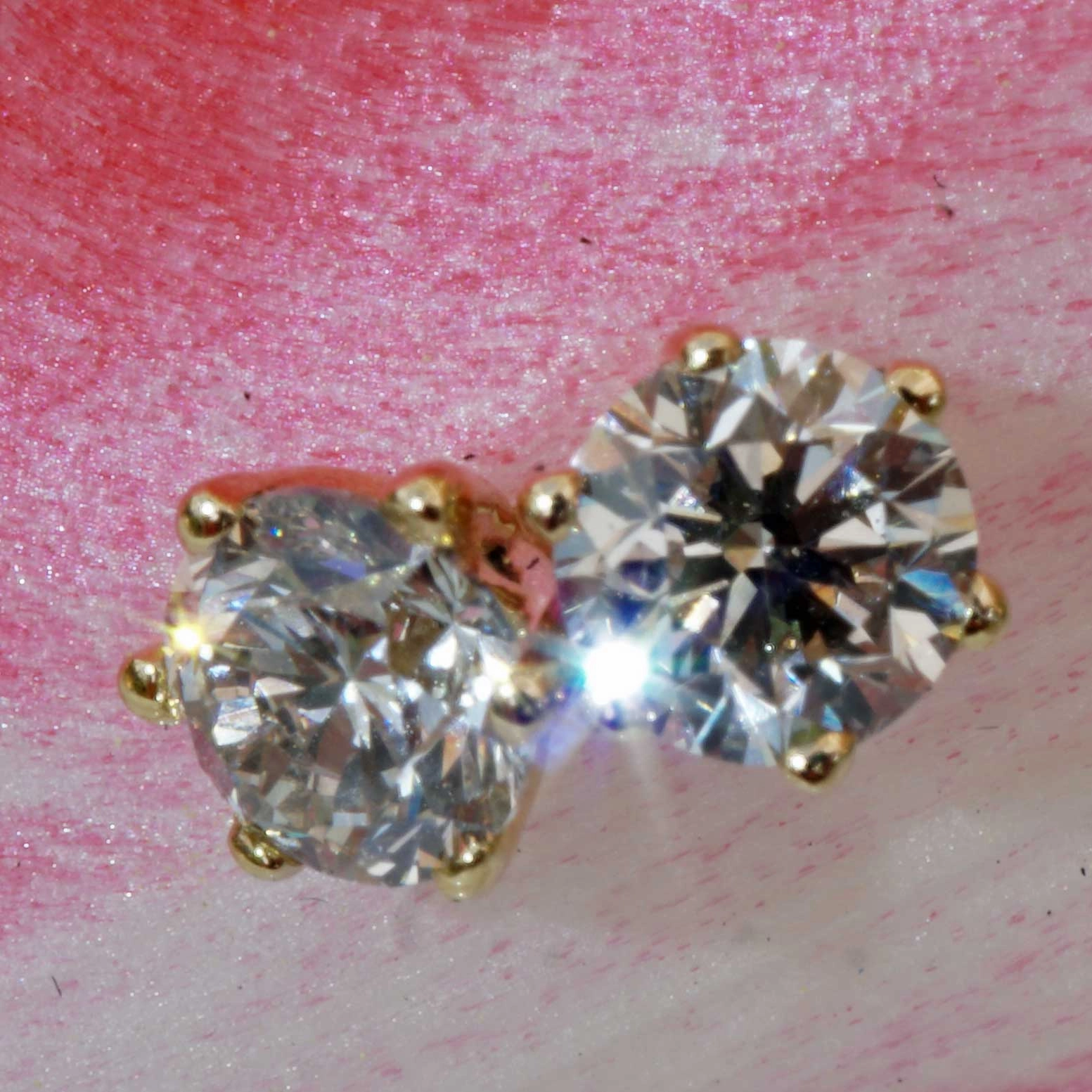 Brilliant Pendant Ring Earstuds 18 kt Yellowgold total 1.20 ct VS Silhouette Schmuck