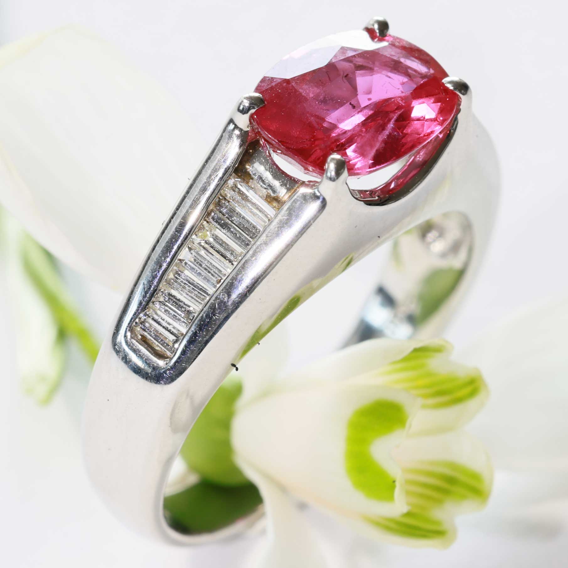 Ruby Diamond Ring Platinium....Noblest among the Noble