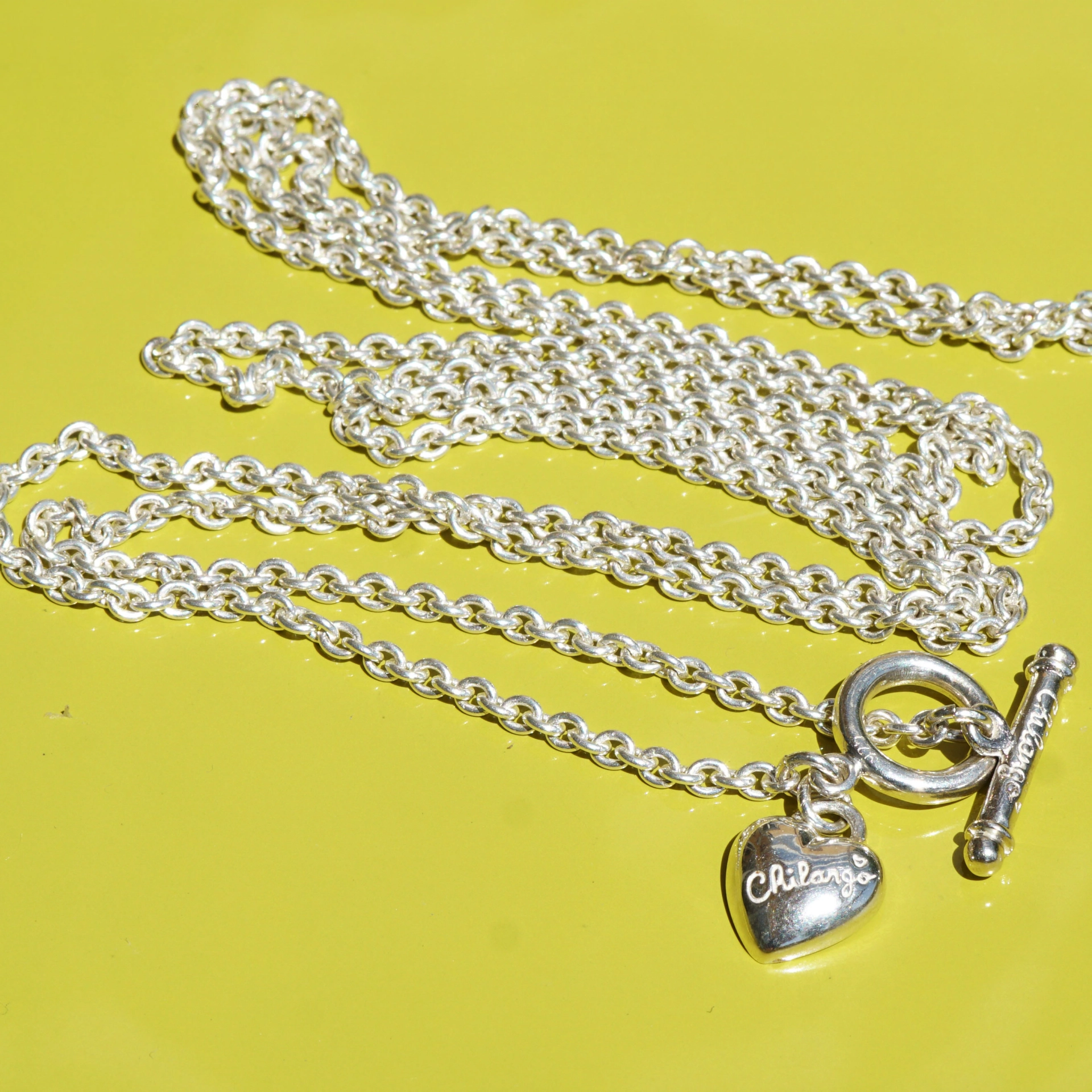 Chilango 4 mm Anchor Chain in 45 cm 925 silver 18kt rose gold plated