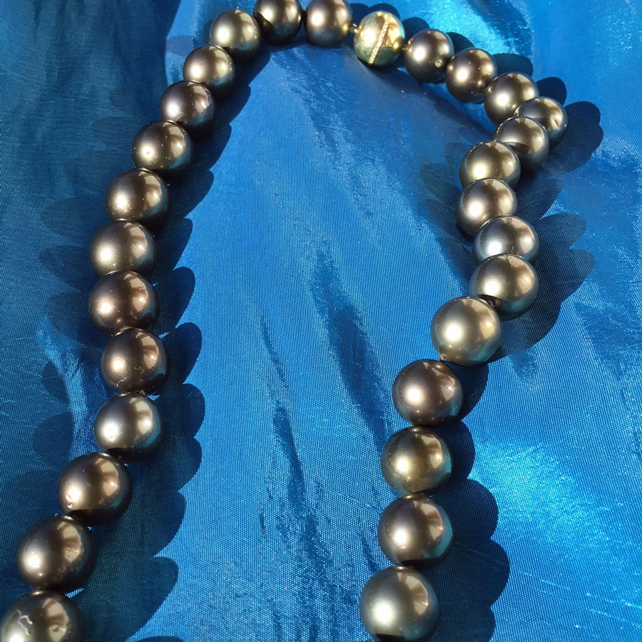 Bombastisch großes Tahiti-Zuchtperl-Collier-15-17 mm D.-47 cm lang
