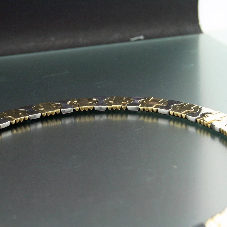 Massives Brillant-Collier, 750er-Gold,