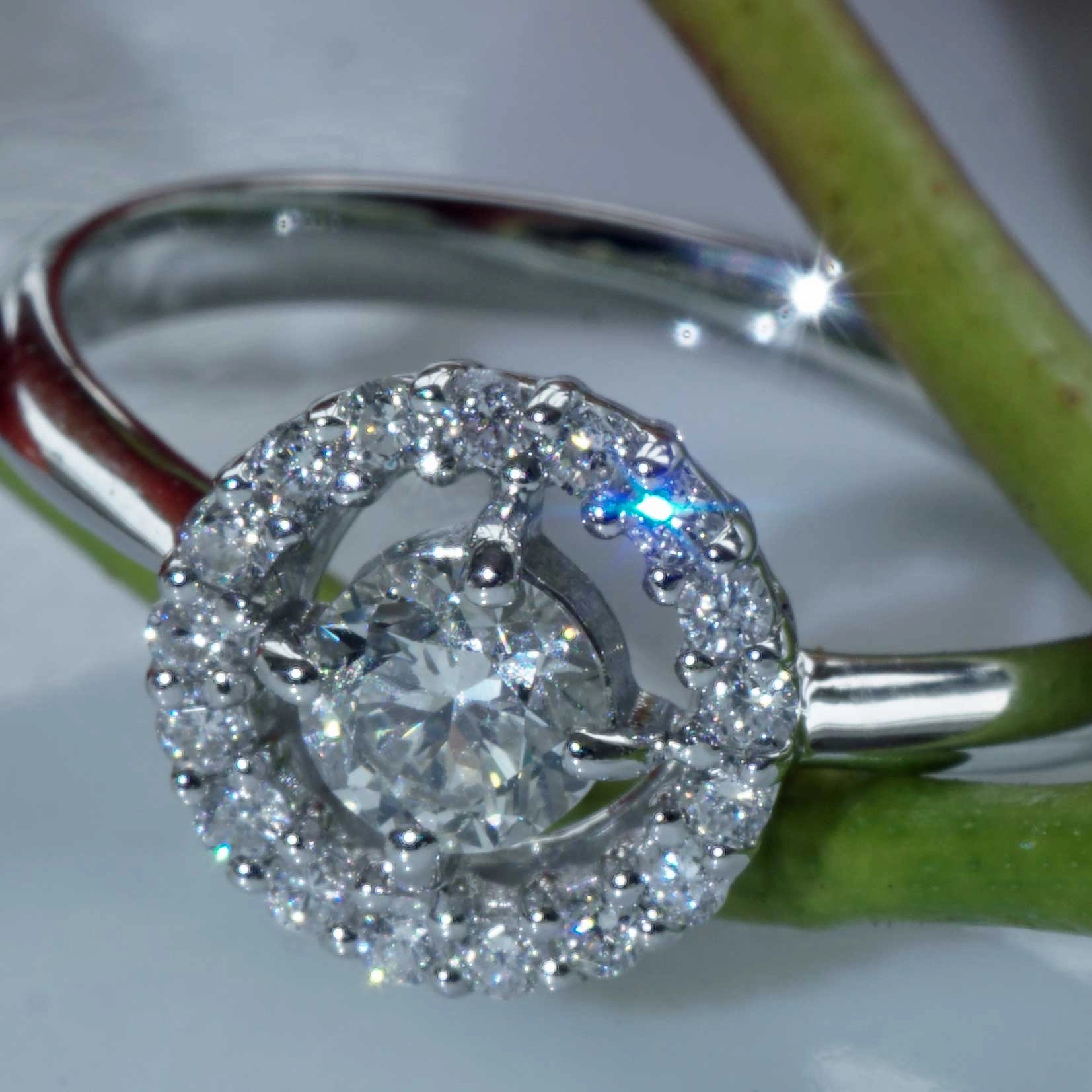 A third Carat Dream Ring...Brilliance and Grace...White Gold Jewelry