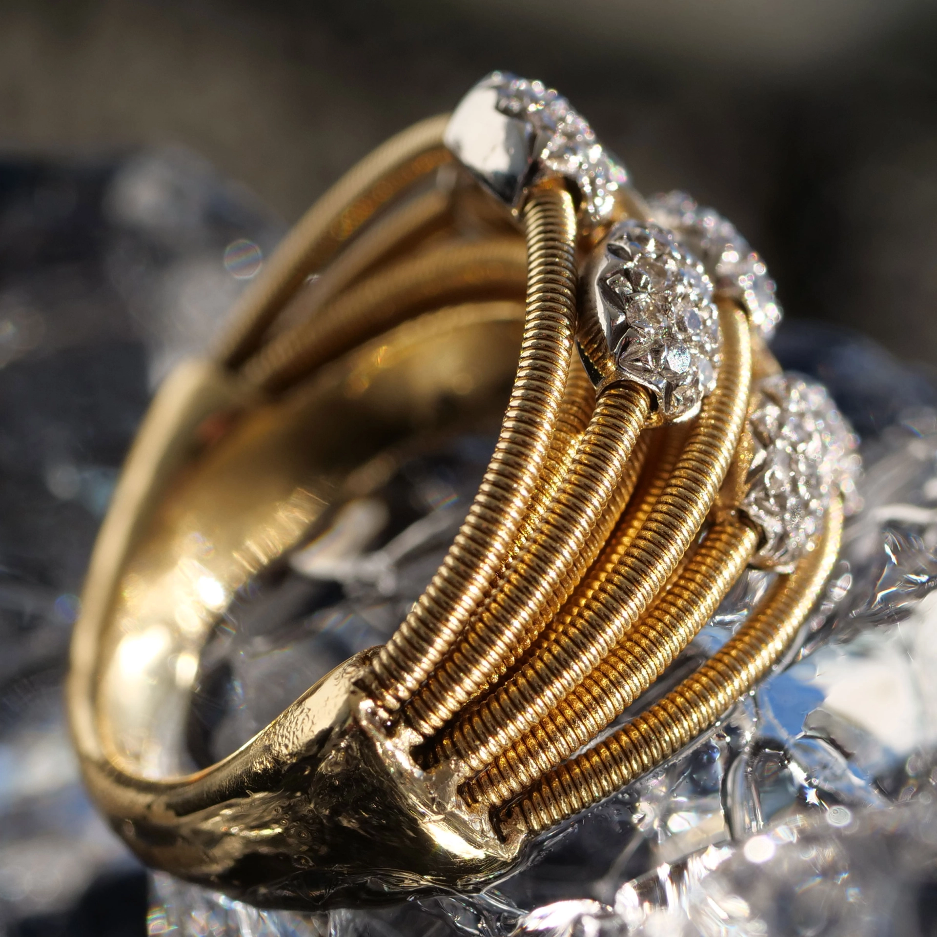 Marco Bicego Diamond Ring 18 kt Gold 1.05 ct F / VS...wonderful Designer