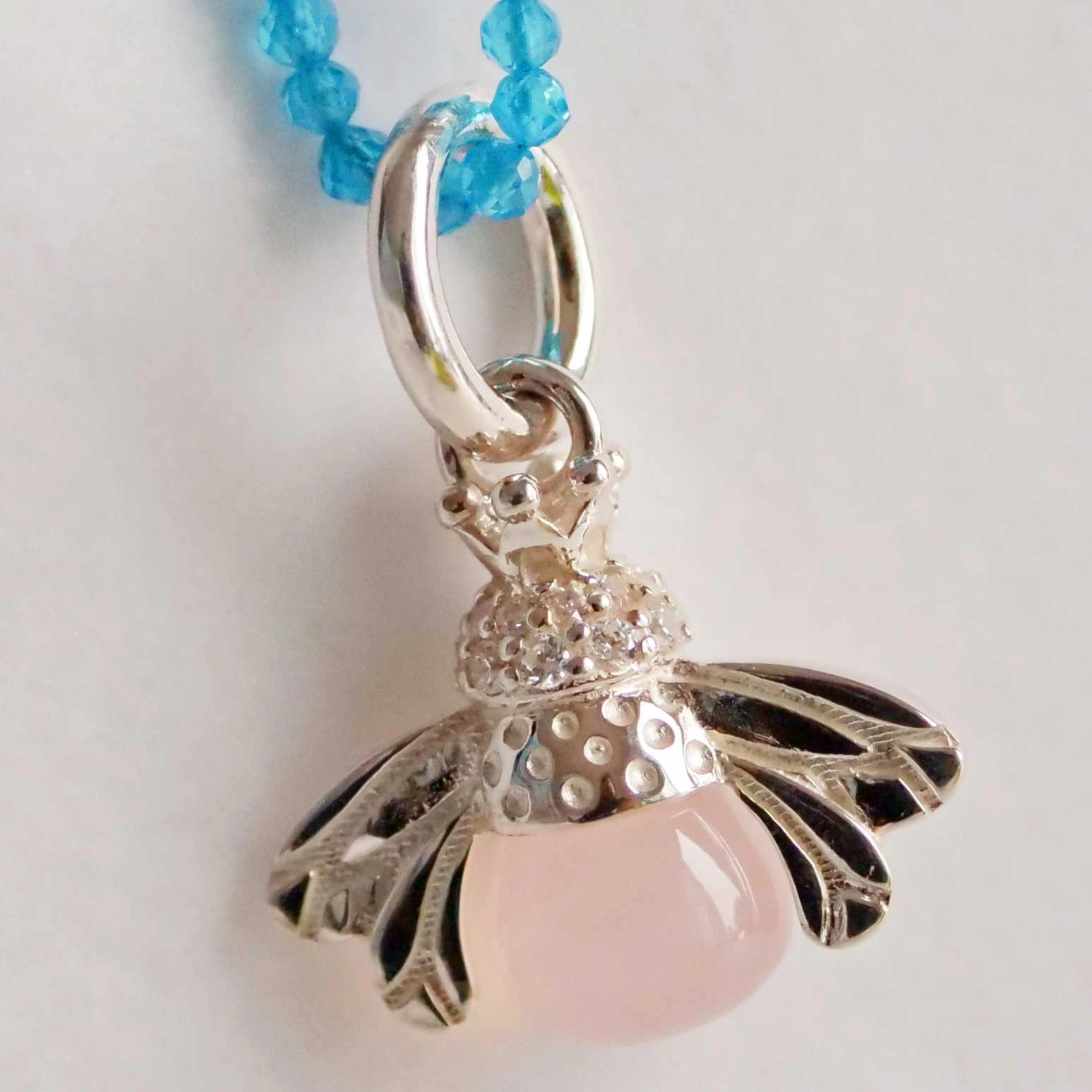 Bee Princess Pendant..925 Sterlingsilver with little crown..so sweet