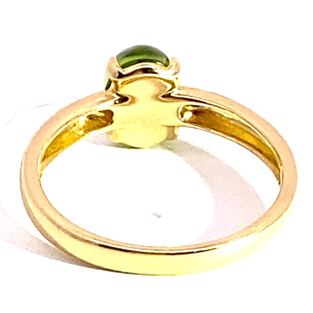 Tourmaline Ring 750 Yellow Gold green.... sweet Temptation... made in Italy... High-Quality