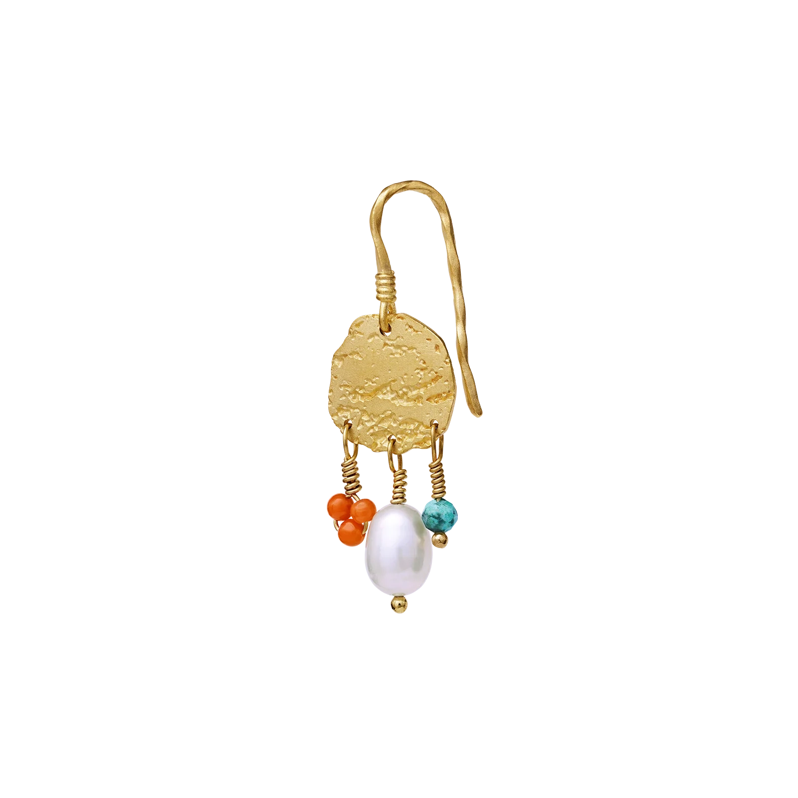 Elle Earrings Silver goldplated designed by Maanesten Denmark...an amulet for ears