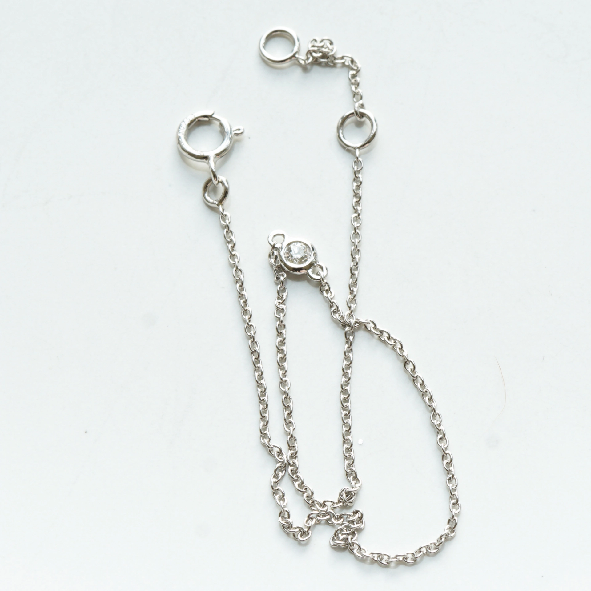 Brillant Armband in 750er Weissgold 0.04 ct W VS...ideal auch zum Verlängern