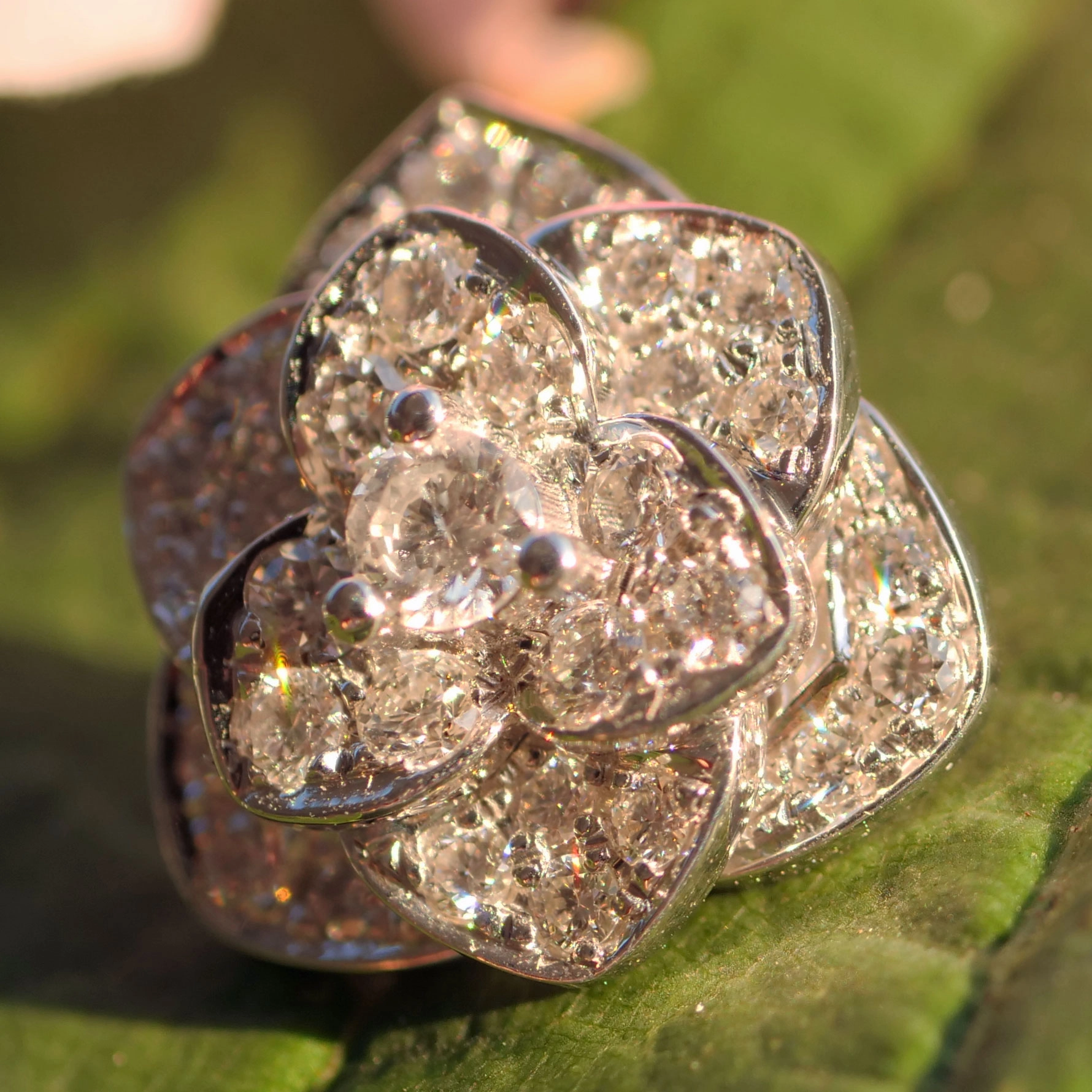 Tourmaline Diamond Pendant 18 Whitegold ...a new series.....Viva en Rose.....