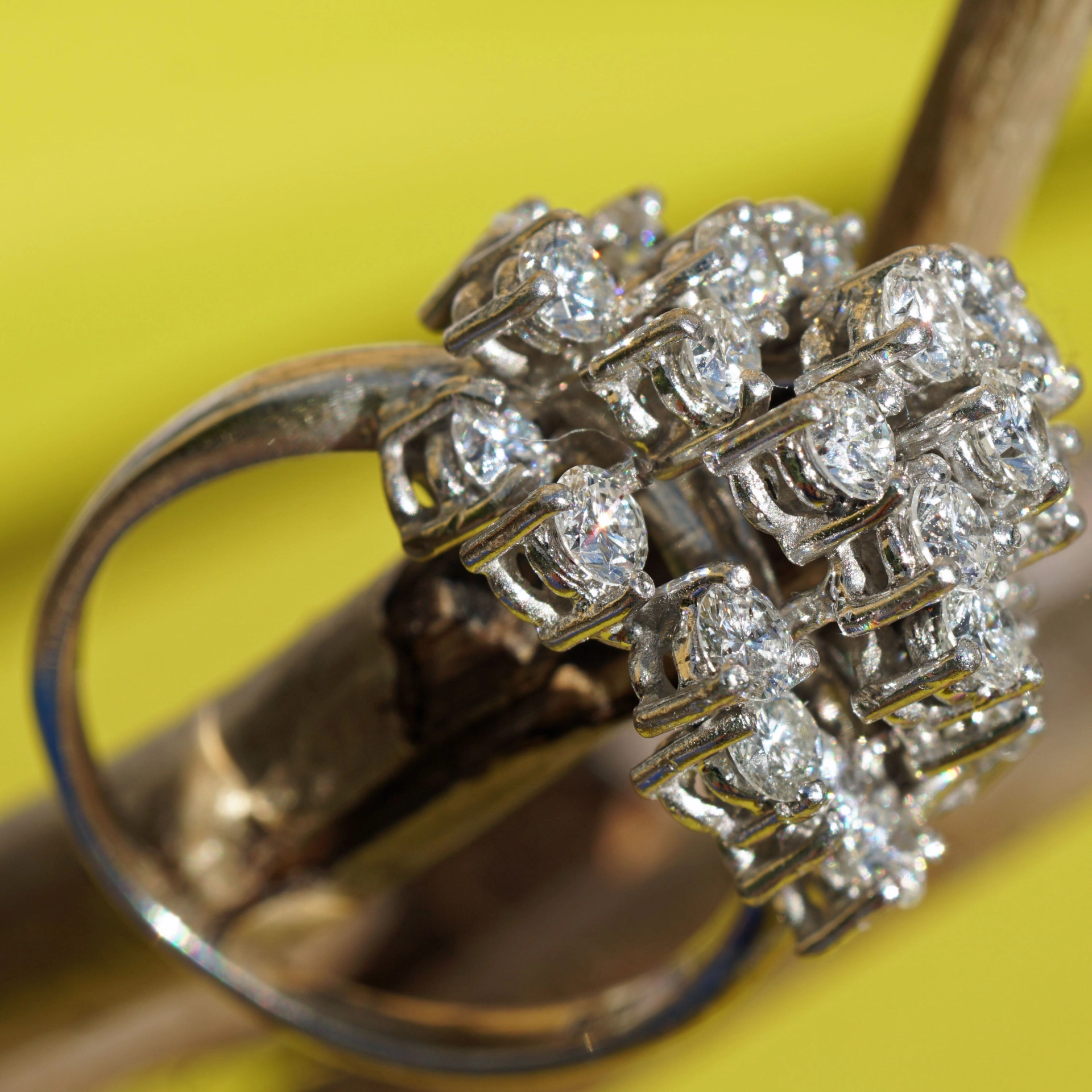 Brillant Ring 750er Weissgold 3.0 ct TW VVS-VS Meisterwerk in 3 D