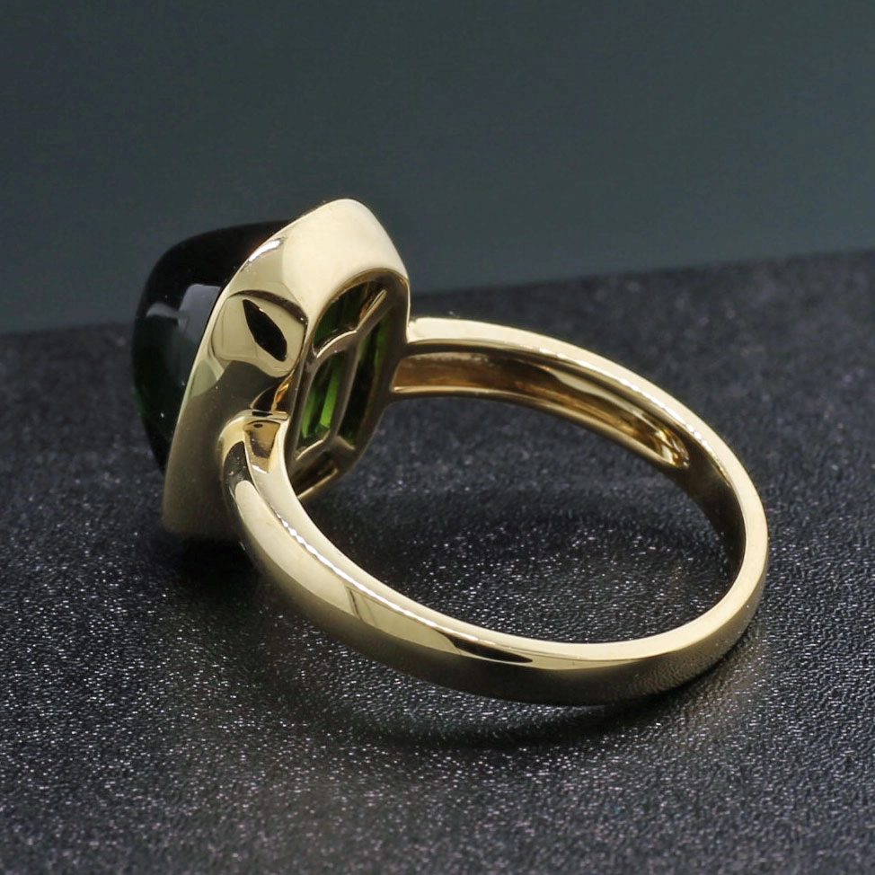 Tourmaline Ring 18 kt Yellowgold