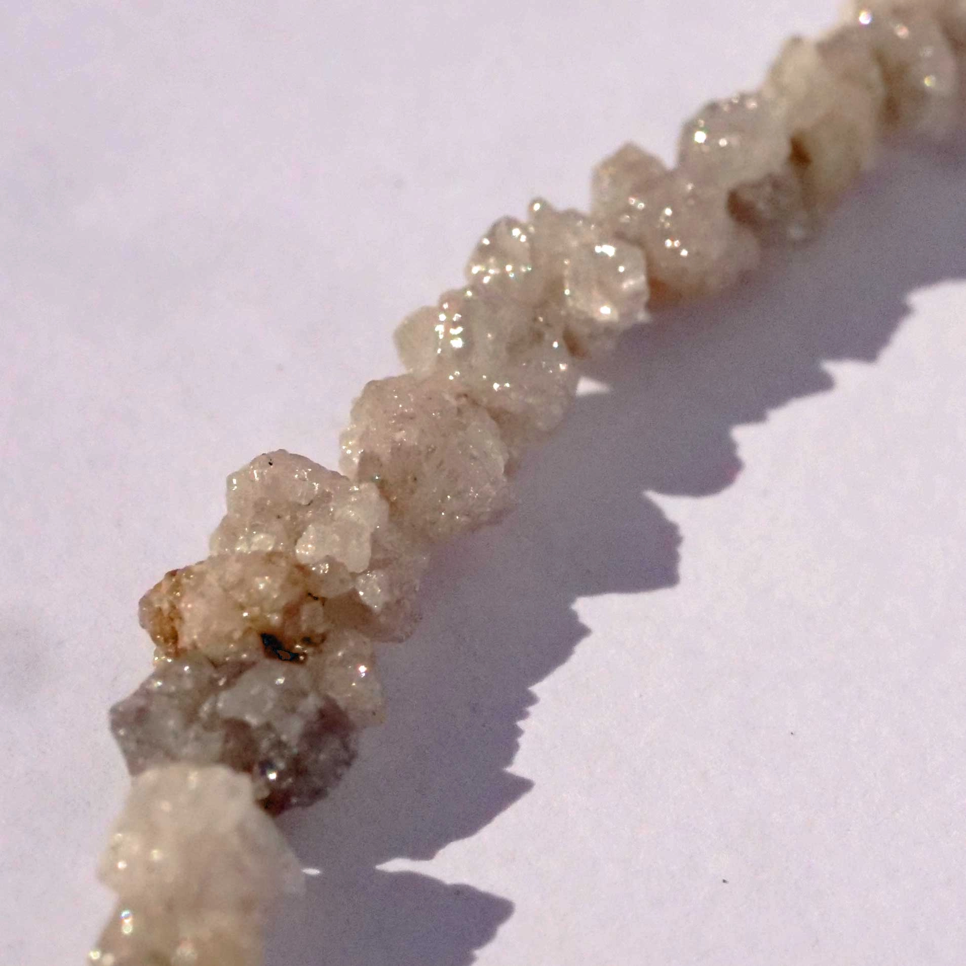 Natural Diamond Strand in the form of rough Diamond uncut Nuggets  5-6 mm totally 55 ct