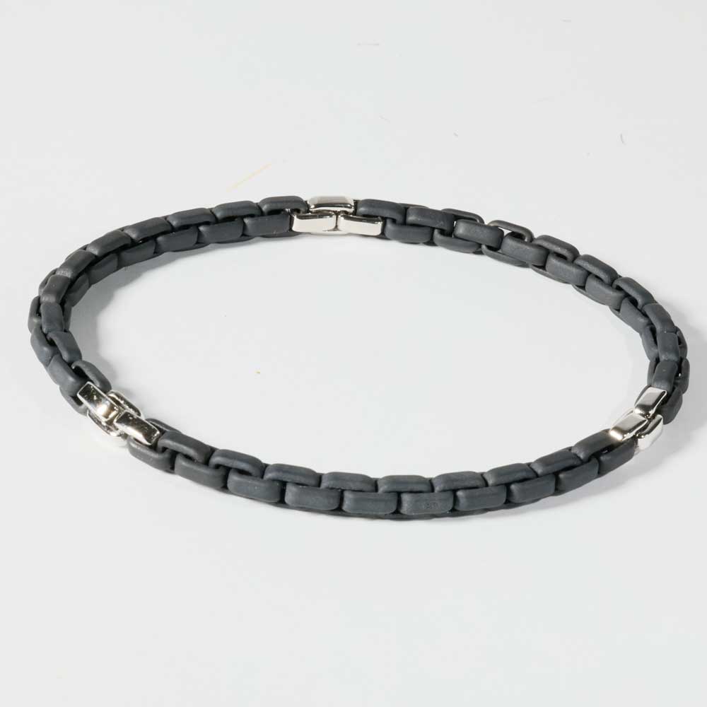 Unisex Bracelet Moove Titanium black matt 950 Platinum by Silhouette Schmuck Bentner