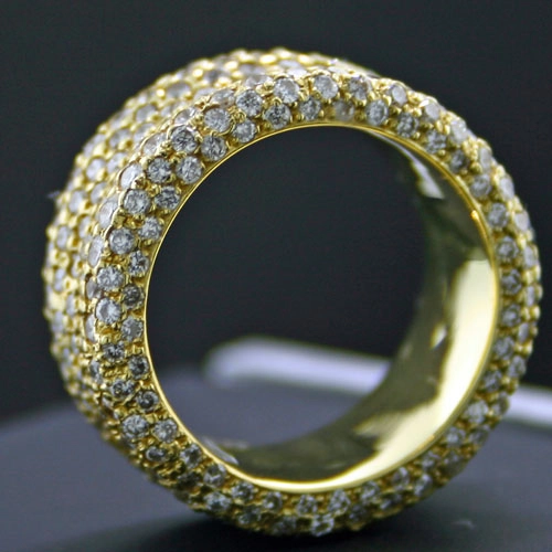 Brillant-Ring, 750/-GG.