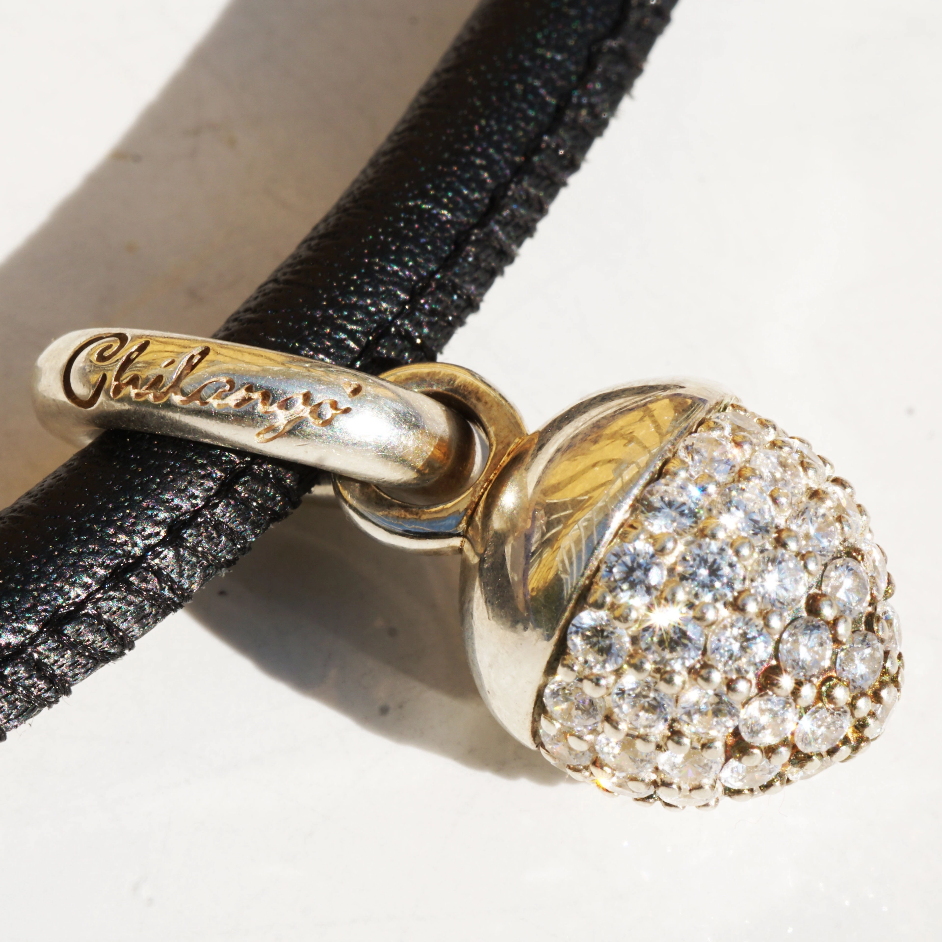Chilango Pendant Acorn White Topaz 925 Silver designed by Mara Zillgens