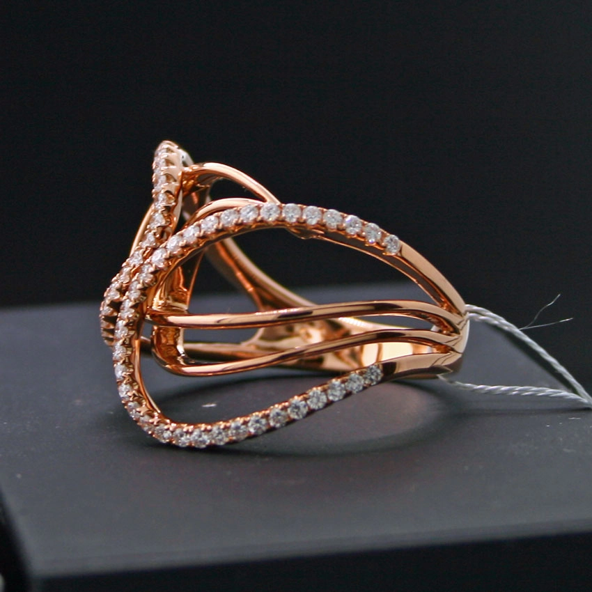 Brillant Ring in 750er-Gold, 18 kt, Rosegold