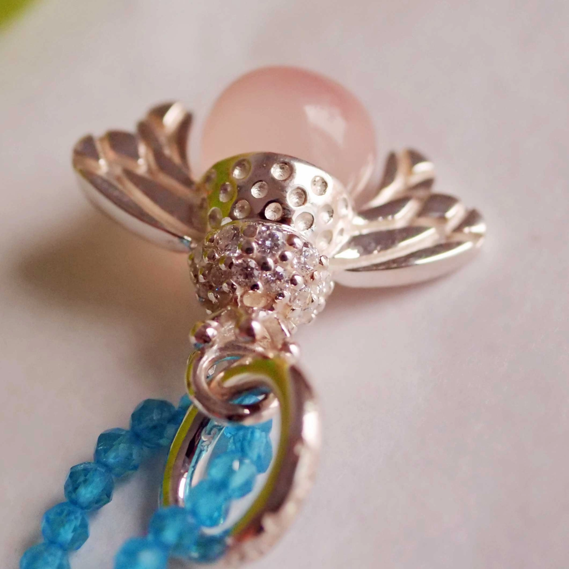 Bee Princess Pendant..925 Sterlingsilver with little crown..so sweet