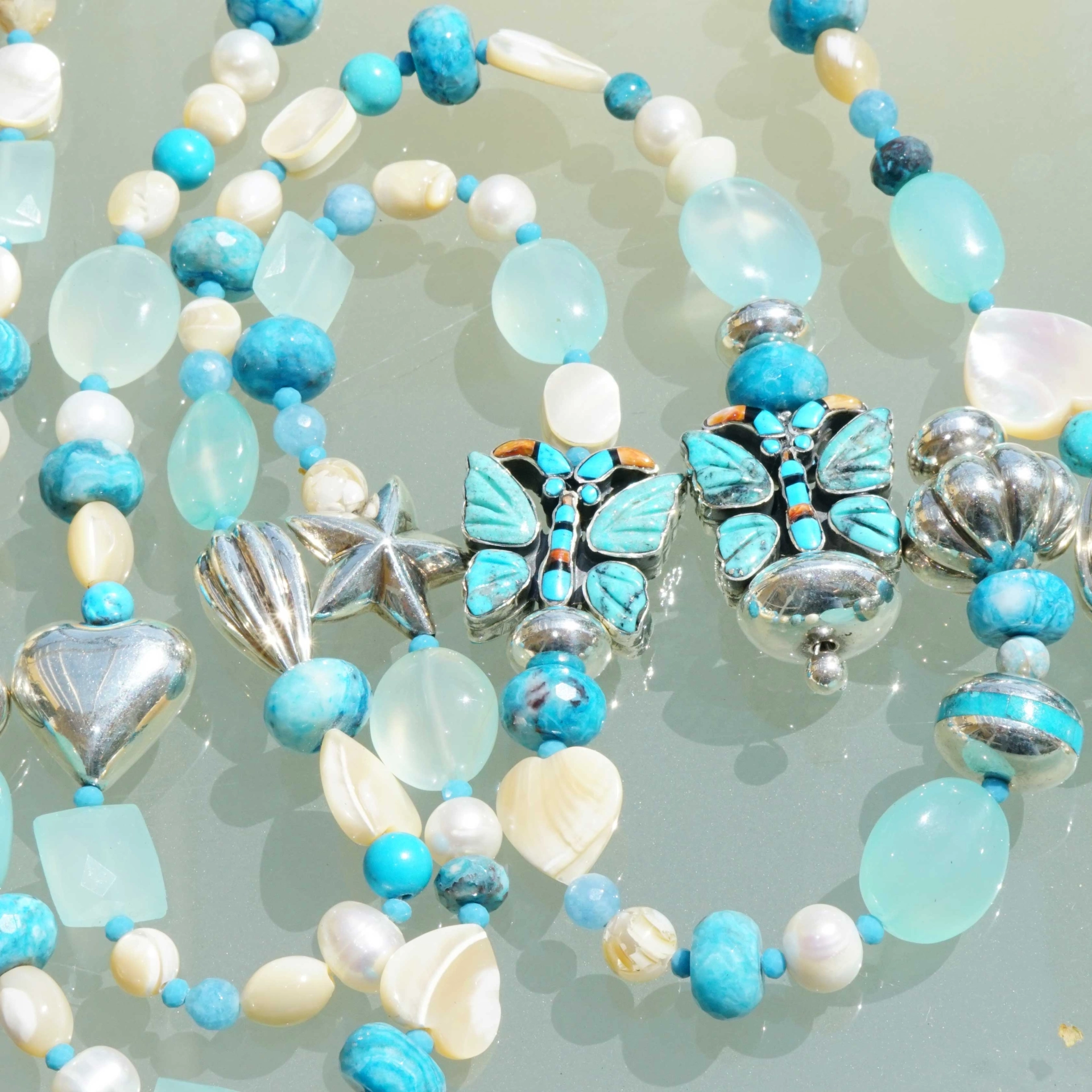 Chilango extra long Jewelry Necklace in 185 cm  Out of Nature Legends...couldn't be more beautiful