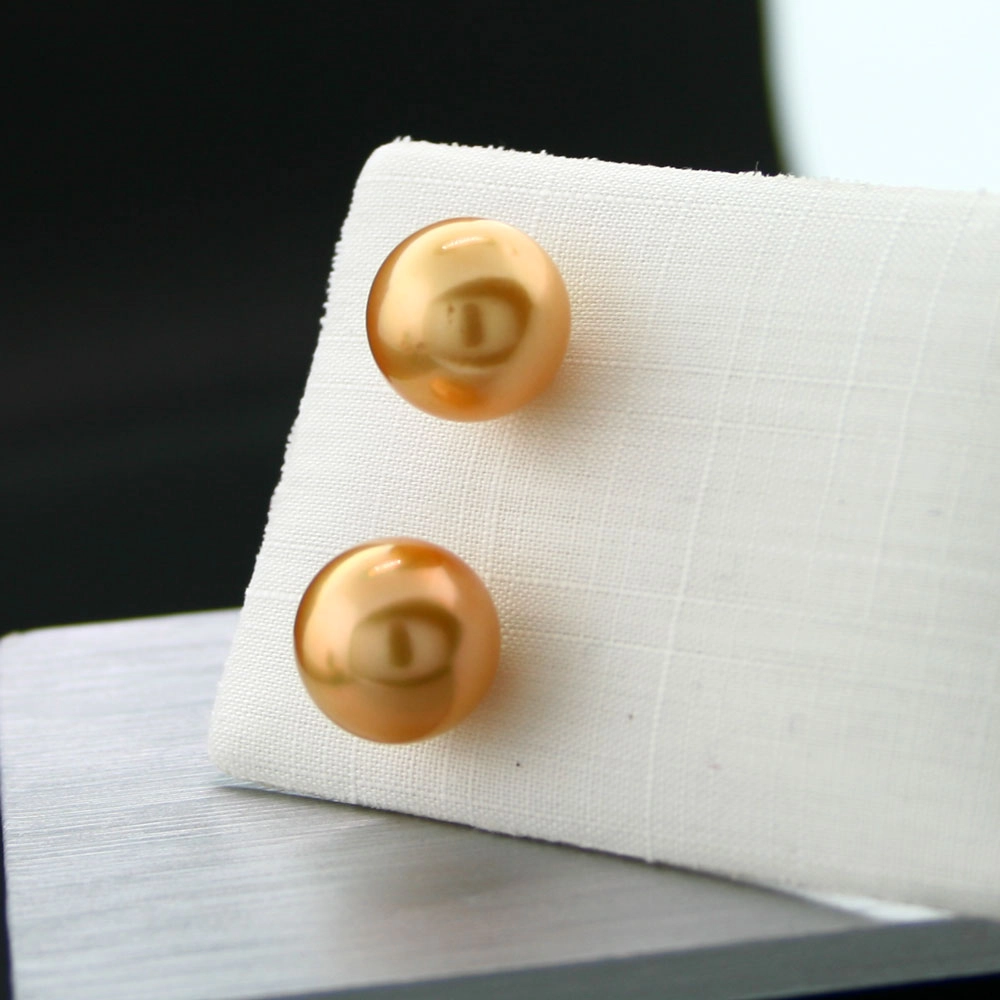 Südsee-Zuchtperl-Ohrstecker, 750/-GG.,