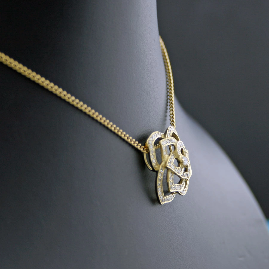 Petit Rose´, 750er-Gold,Gelbgold, Brillant-Anhänger, 0.50 ct