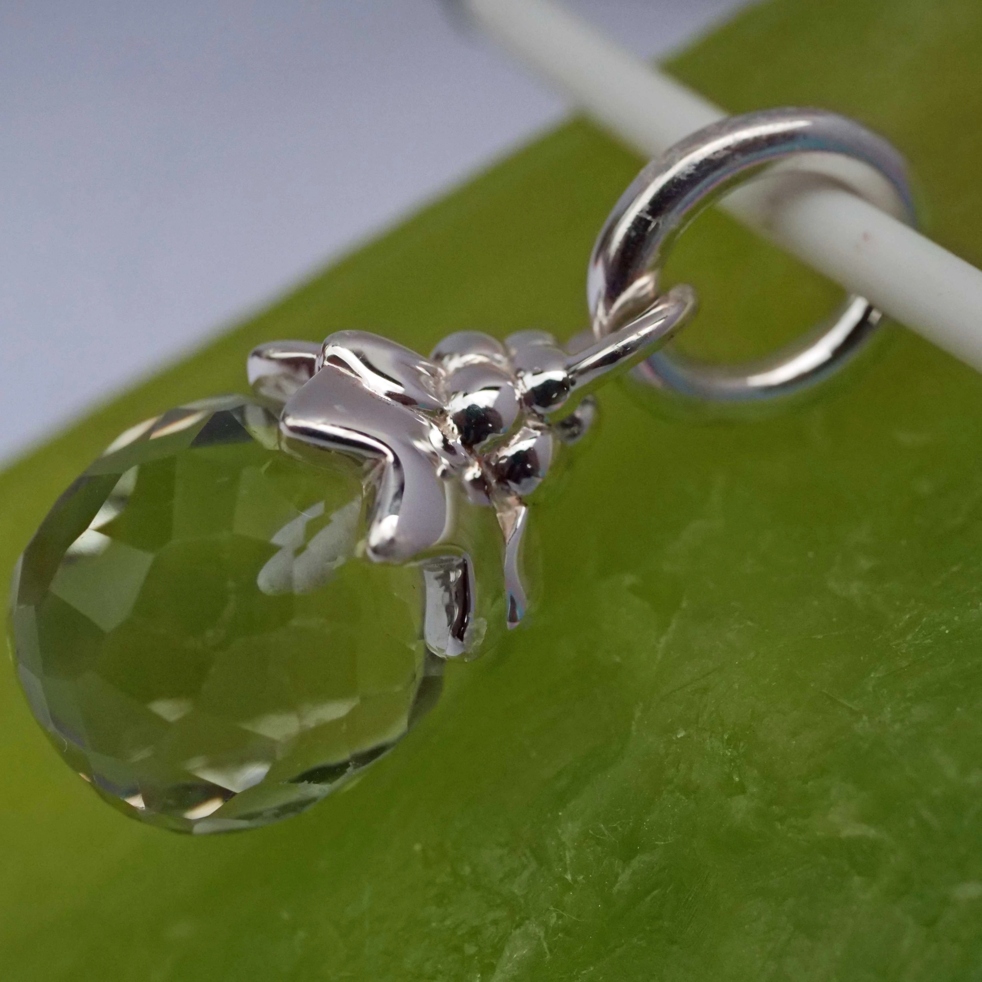 Prasiolite Pendant Tutenchamun Flower Drop from the Lifestyle Jewelry Manufacturer Chilango