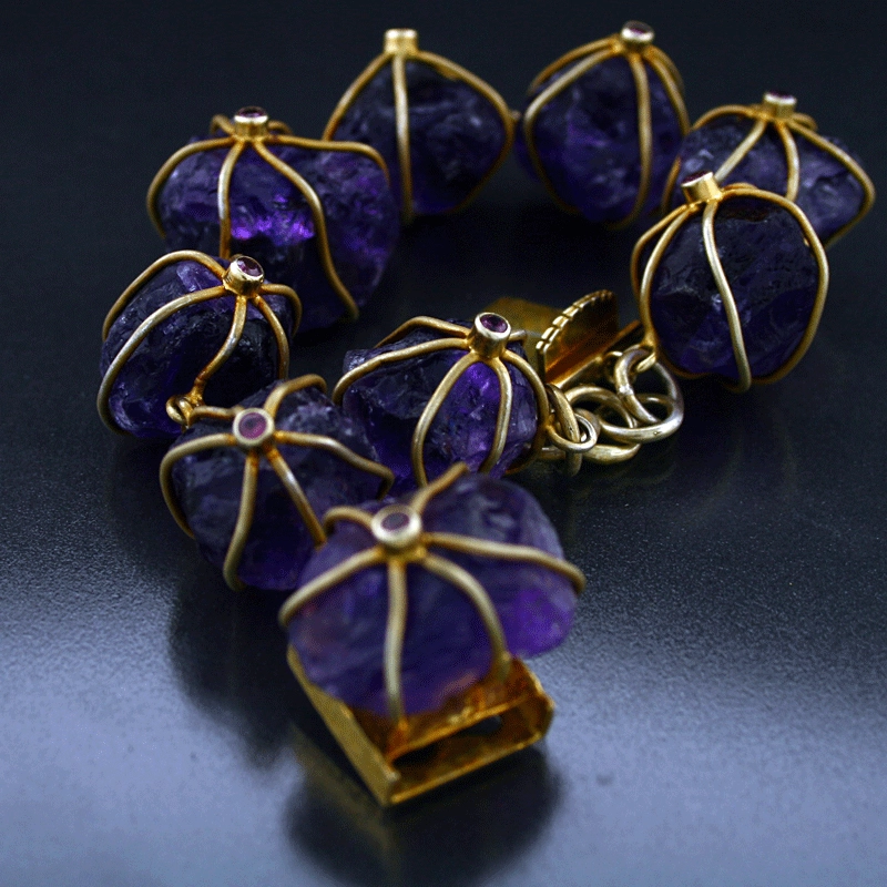 Designerarmband, Amethyst