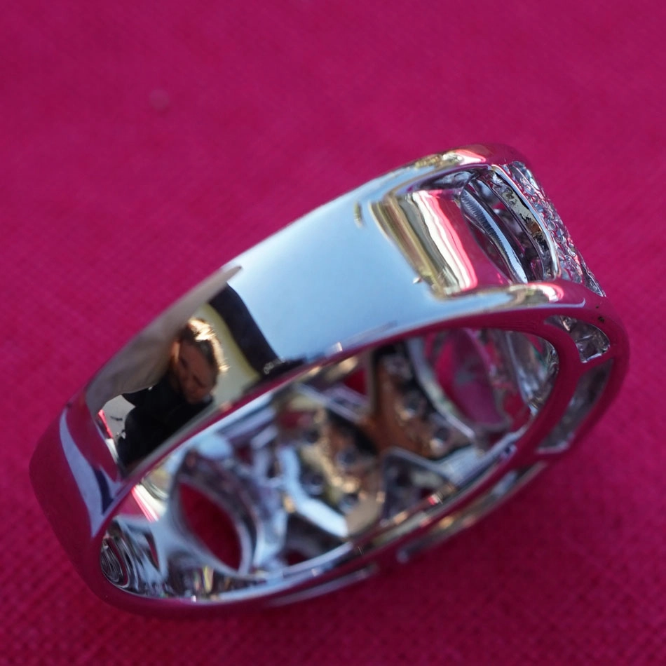 Smaragd Brillant Ring 900er Platin 1.16 ct 0.43 ct