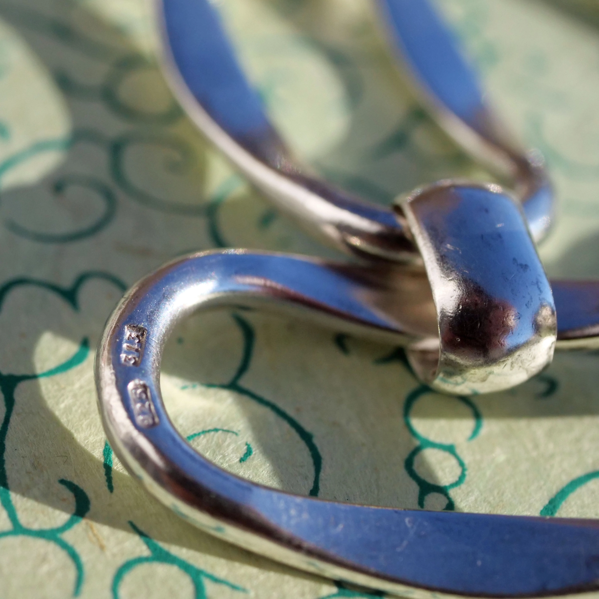 Designer Silver Bracelet 925 Silver....large curved Links
