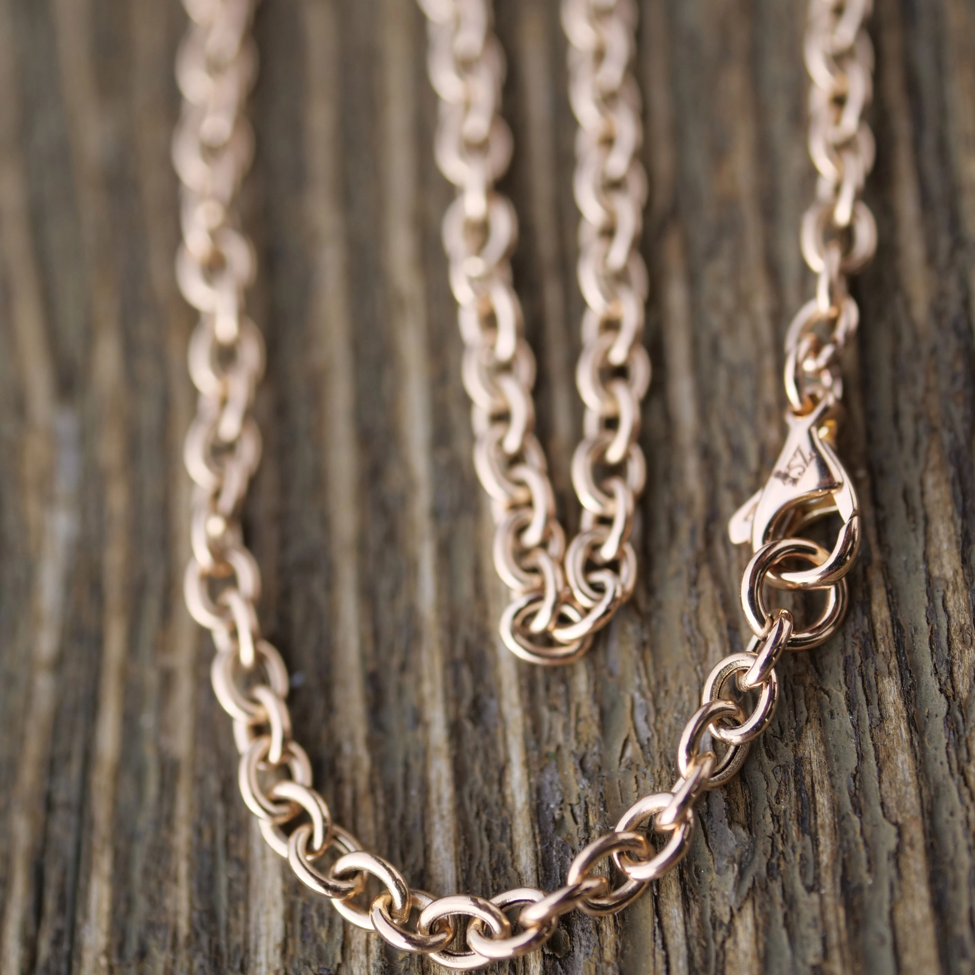 Chain 18 kt Rosegold...an Allrounder in 80 cm