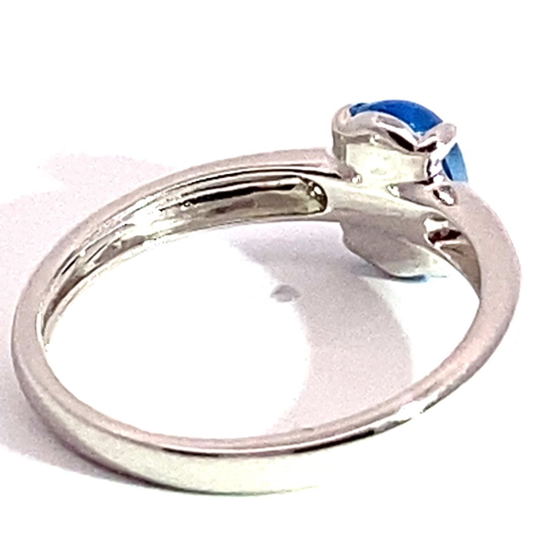 Blue Topaz Ring 750 White Gold Ocean Blue.... sweet Temptation... made in Italy... high-quality