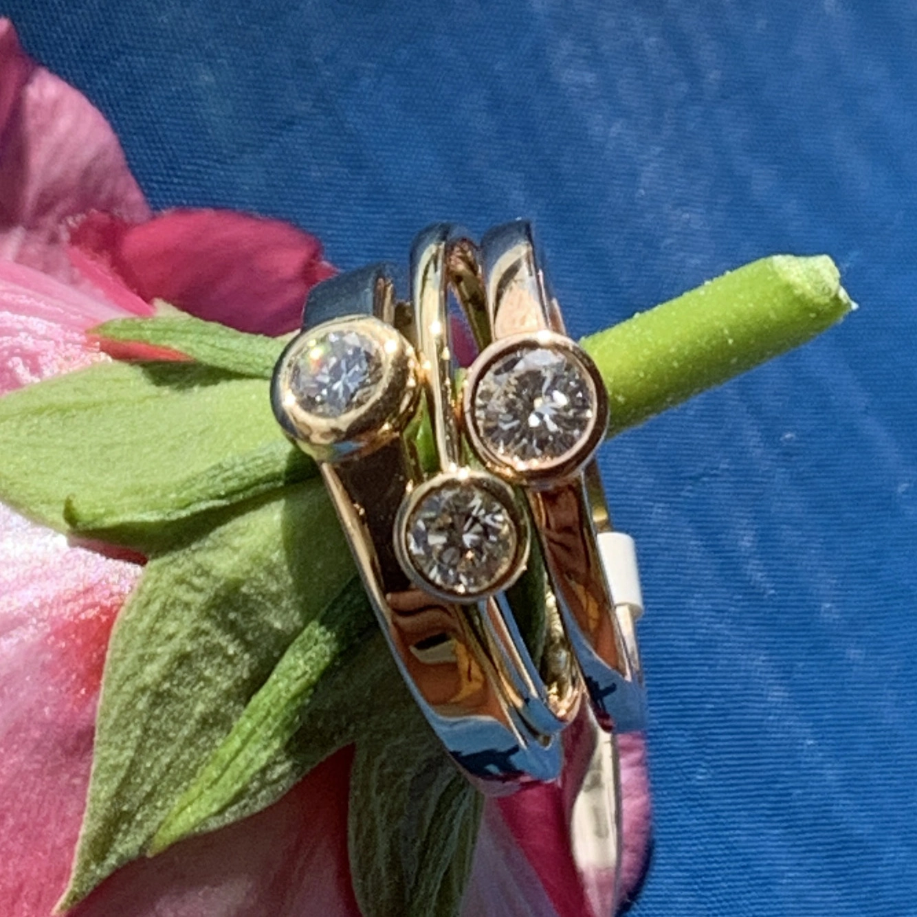 Solitaire Brilliant Ring 0.23 ct TCR VVS2 750 Yellowgold 3.9 mm D. Great Brilliance