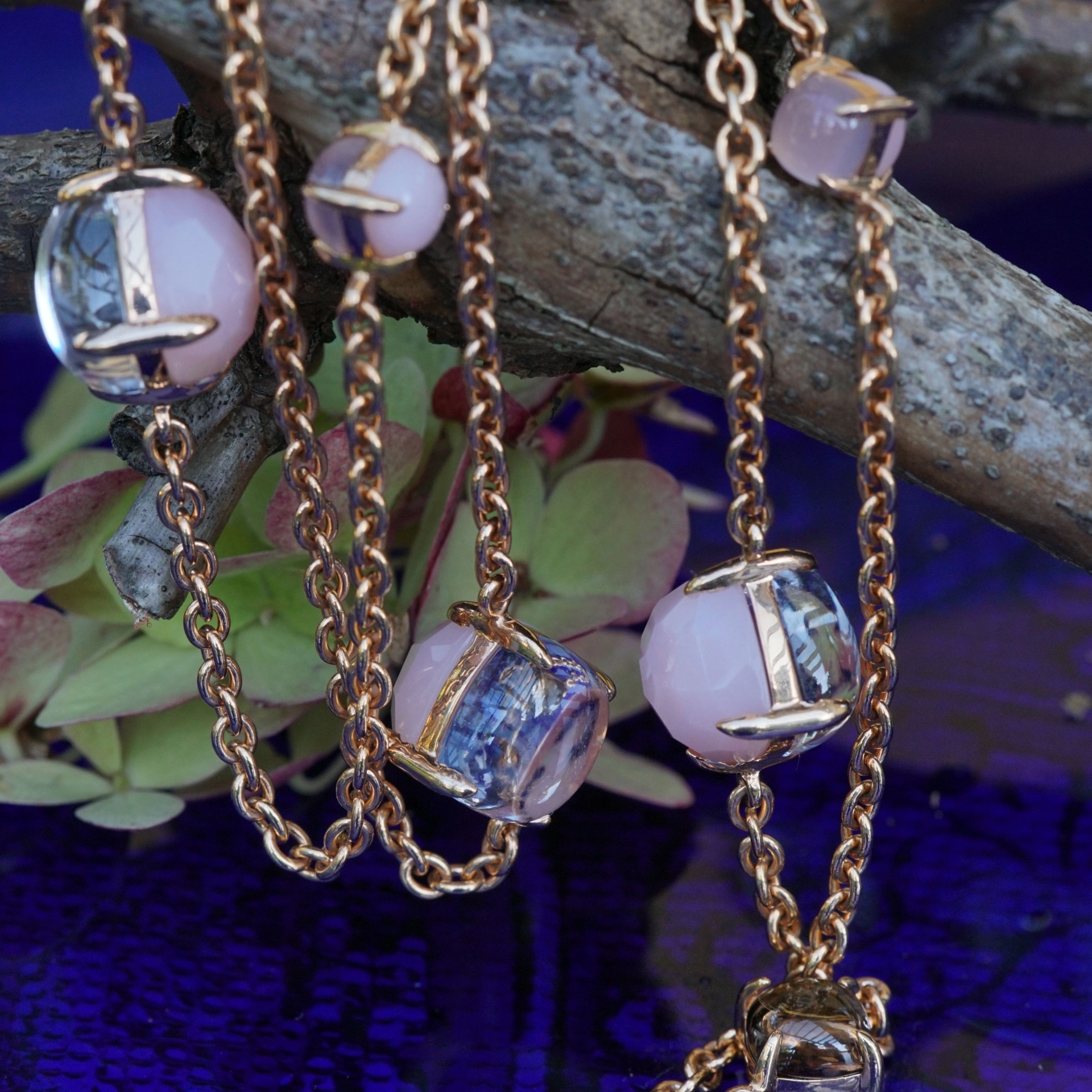 Chilango Jewelry Chain 100 cm 925 Silver rose gold-plated Chilango Grand Palais 